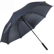 Parapluies de haute qualité, couleur bleue grande épaisse de golf à preuves de tempête du vent épais de golf